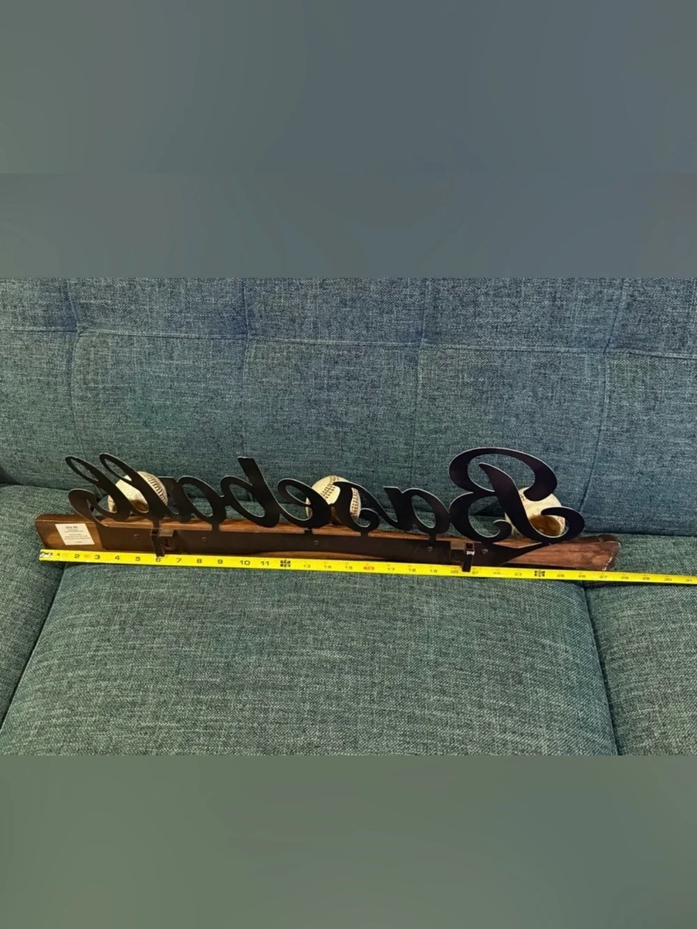 Hobby Lobby Baseball Bat Wall Decor Coat Rack Hat Hooks Sports Man Cave